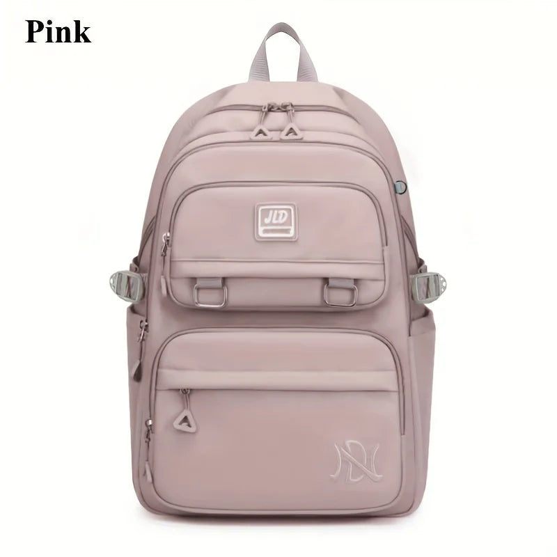 Large Capacity Student Backpack | Casual Waterproof Nylon Double-Shoulder College & Travel Bag