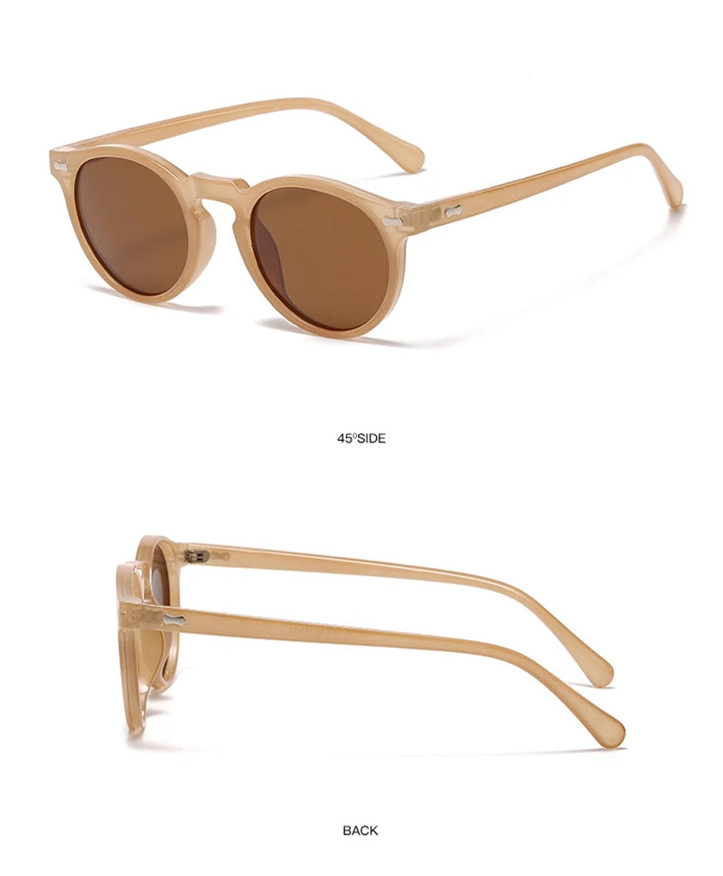Retro Polarized Sunglasses — Small Round Vintage Shades for Men & Women