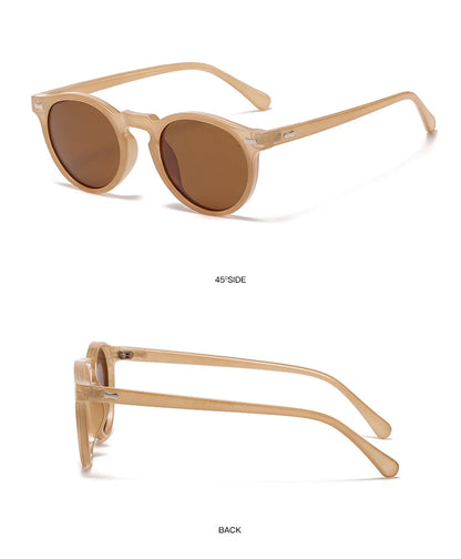 Retro Polarized Sunglasses — Small Round Vintage Shades for Men & Women