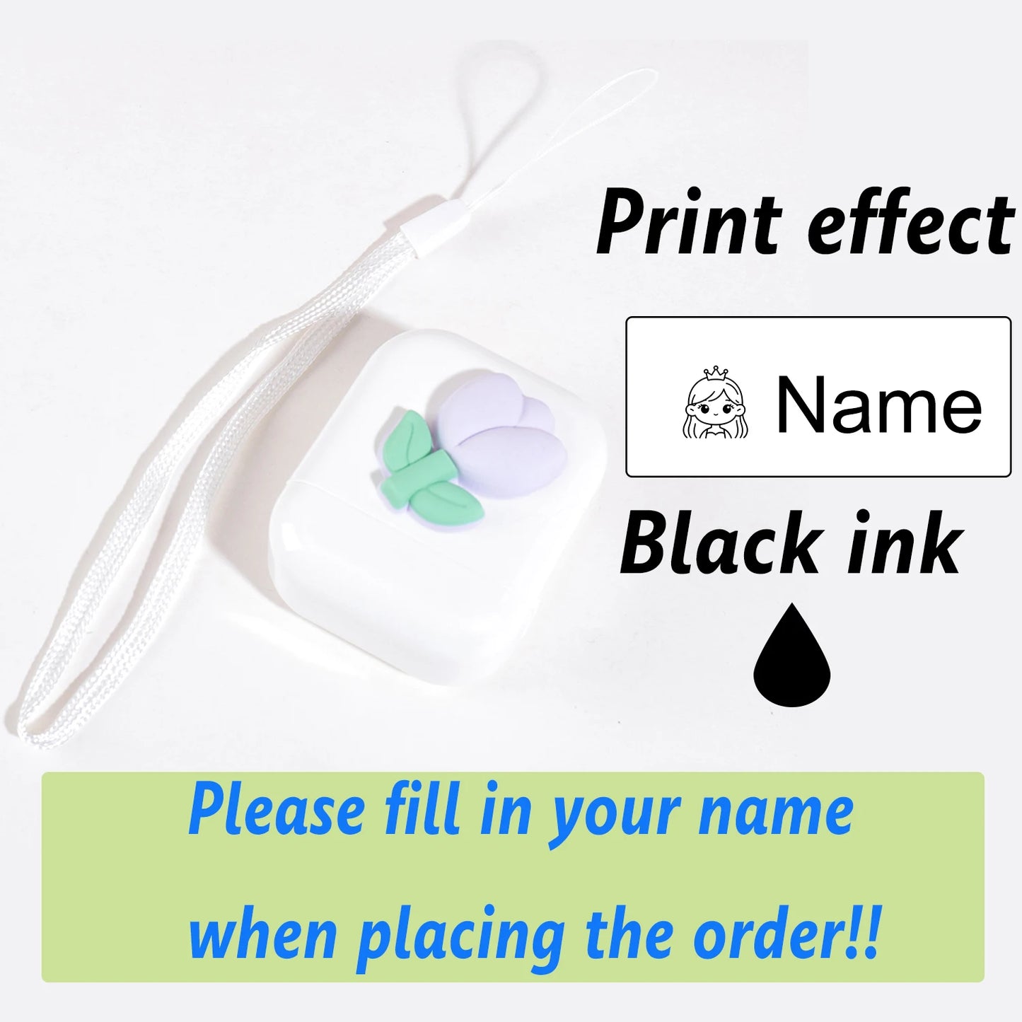 Custom Kids Name Stamp - Personalized Waterproof Clothing Label & Signature Seal