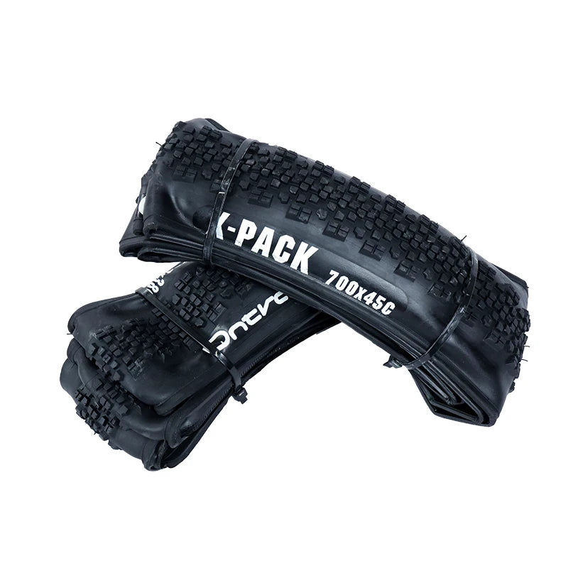 ONTRACK Folded Gravel Tire 700x38C/40C/45V – X-Pack 30TPI, Brown Wall Black