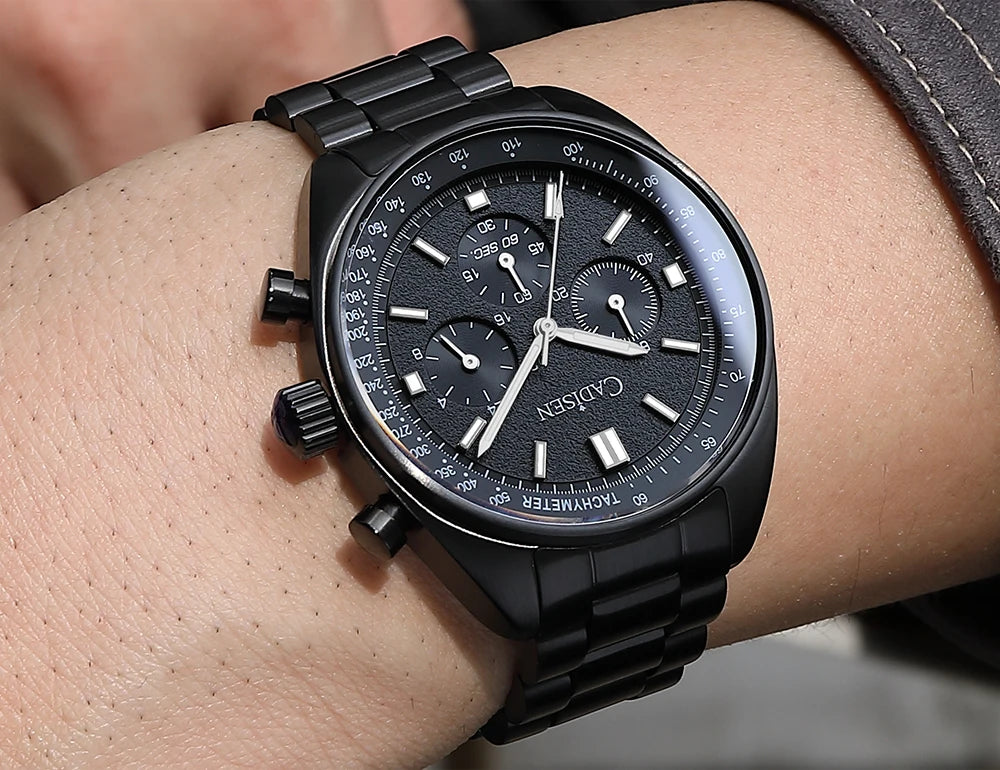 CADISEN 2024 Men’s Quartz Business Watch — VD53 Luxury Chronograph Timepiece for Men
