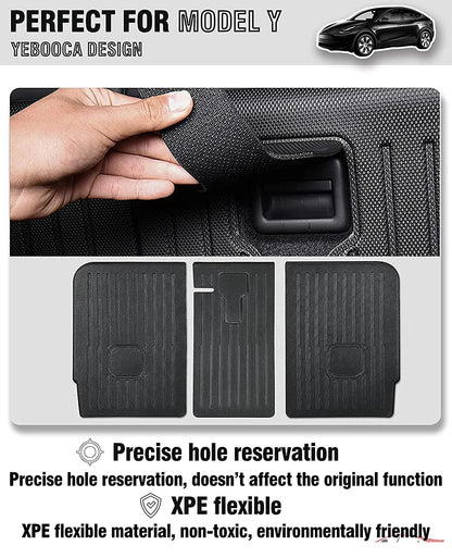 Rear Seat Backrest Protector for Tesla Model Y 2020-2025 – Juniper Trunk Anti-Scratch & Anti-Dirty Mat with Velcro