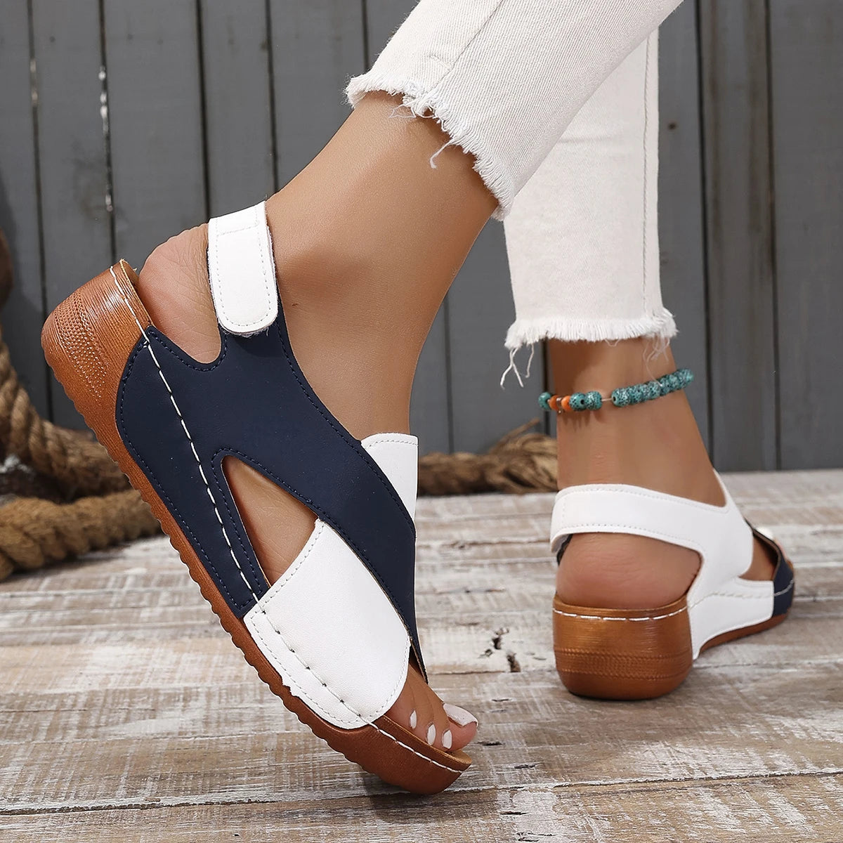 Women’s Summer Wedge Sandals – Casual Plus Size Walking Shoes & Party Footwear for Ladies