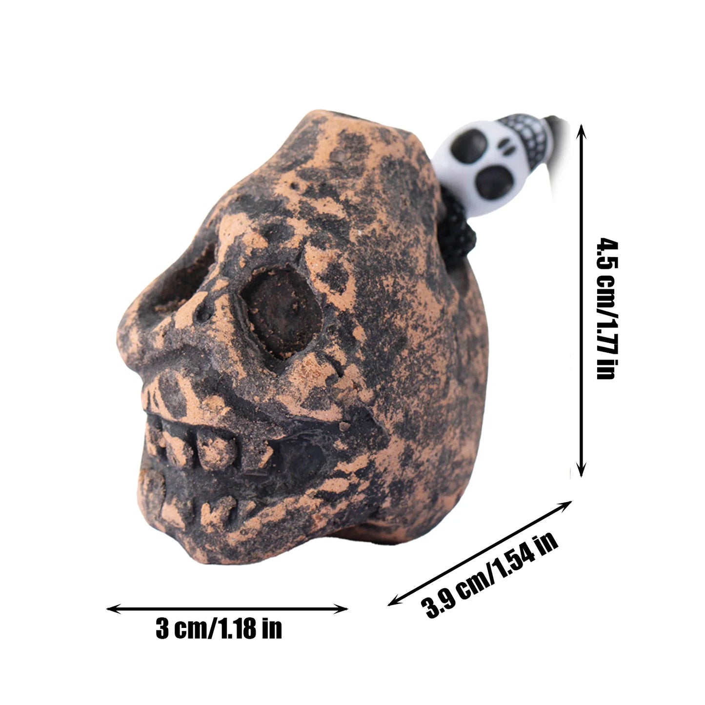 Aztec Death Whistle with Human Screaming Sound | Loud Scream Prop for Halloween, Cosplay & Outdoor Activities