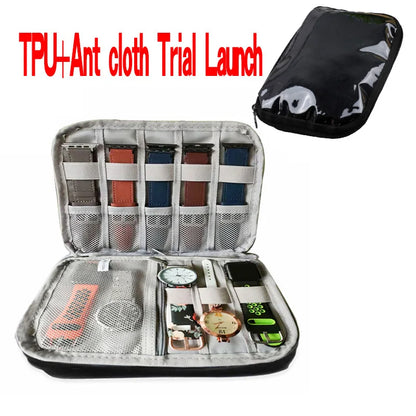 Waterproof Portable Watch Storage Box - Organizer for Men & Women, Smartwatch & Apple Watch Strap Holder