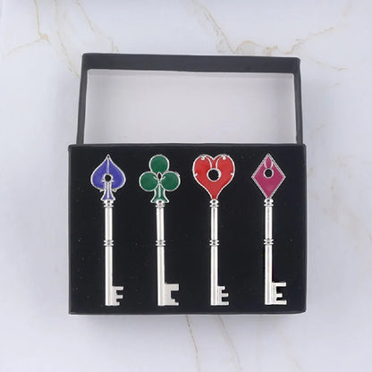 Resident Evil Remake RPD Key Set - Raccoon Police Department Logo Keychain and Cosplay Accessories Gift