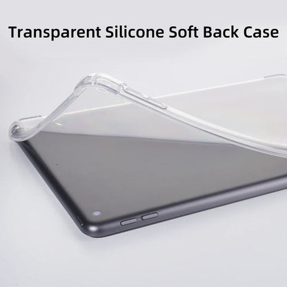 Transparent TPU iPad Case - Protective Cover for iPad Air 11 M2, Pro 11/13 M4, 7th–10th Gen, Air 3–5 & Mini 6