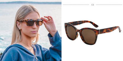 ZENOTTIC Women’s Cat Eye Polarized Sunglasses – Oversized Retro UV400 Designer Shades