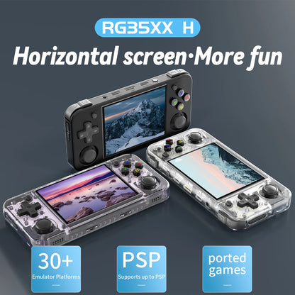 ANBERNIC RG35XX H Handheld Game Console: 3.5'' IPS Screen, HDMI Output, Linux System - Retro Video Simulator Perfect for Kids, Great Gift Idea!