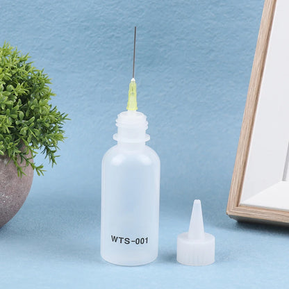 50ML Plastic Liquid Alcohol Dispenser Bottle for Rosin, Solder Flux Paste, PCB Cleaning & Welding Repair Tools
