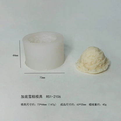 3D Ice-Cream & Fruit Silicone Mold — Handmade Candle, Soap, Resin, Clay & Cake Decorating Tool