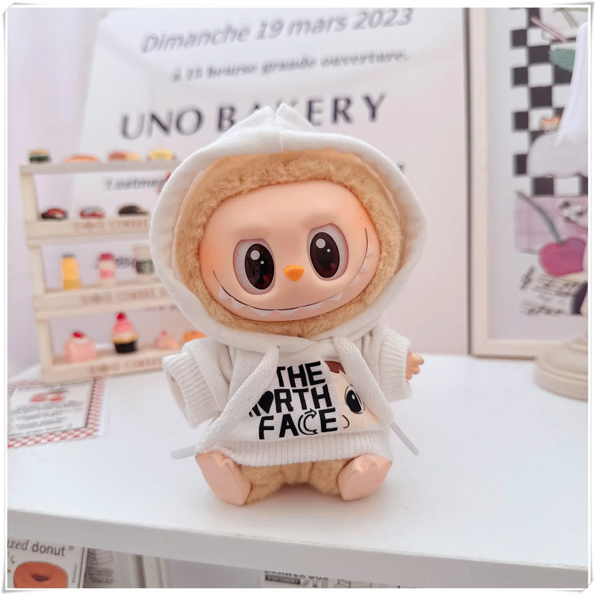 15/17cm Labubu V1 V2 Doll Clothing Set – Fashion Hoodie & Pants, Korean Idol Style DIY Accessories Toy Gift