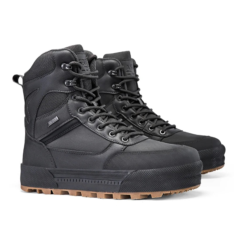 Men's Mountaineering Hiking Boots - Anti-Slip, Breathable High-Top Outdoor Training Shoes
