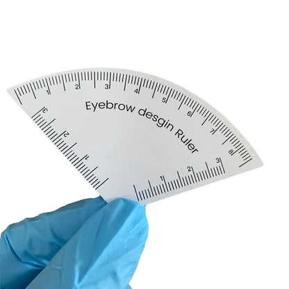 Fast Drawing Eyebrow Ruler – Microblading Mapping & Shaping Tool for Permanent Makeup, Reusable Tattoo Guide