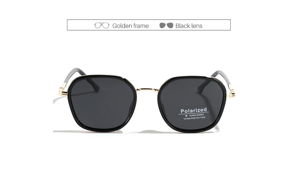 OVZA TR90 Polarized Sunglasses – Fashion Square Frame Driving Glasses for Men & Women S2074