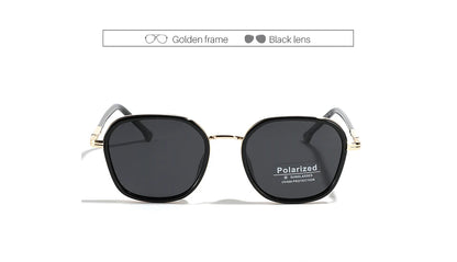 OVZA TR90 Polarized Sunglasses – Fashion Square Frame Driving Glasses for Men & Women S2074