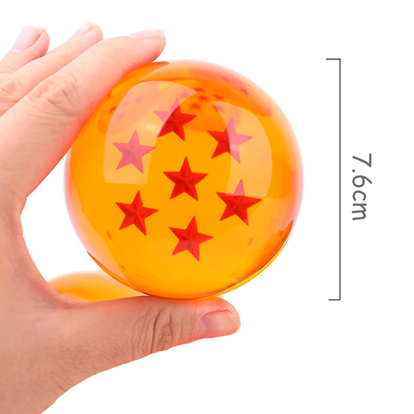 Dragon Ball Z Crystal Ball Figures – 1-7 Star Shenron Wish Balls, 3.5-7.6cm Anime Collectible Desktop Toys