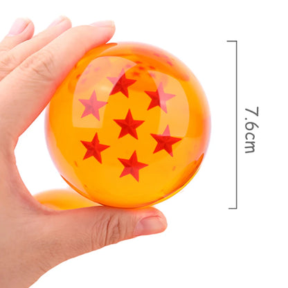 Dragon Ball Z Crystal Ball Figures – 1-7 Star Shenron Wish Balls, 3.5-7.6cm Anime Collectible Desktop Toys
