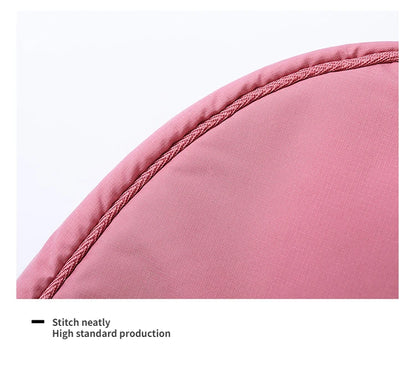 Solid Color Women's Portable Shoulder Bag – Simple Nylon Cloth Padded Crossbody Travel Purse & Messenger Bag