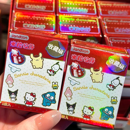 Sanrio Characters Mini Figurine Blind Box – Hello Kitty, Melody & Kuromi Cute Desk Decoration Collectible Toy Gift