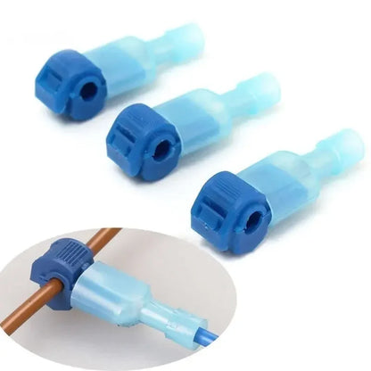 20/40PCS Quick Electrical Cable Connectors | Snap Splice Lock Wire Terminals for Motorcycles & Ham Radio