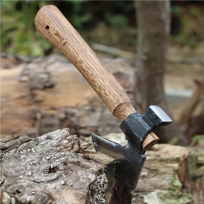 Handmade Forged Multifunctional Camping Axe – Small Outdoor Axe for Wood, Tree, and Bone Chopping