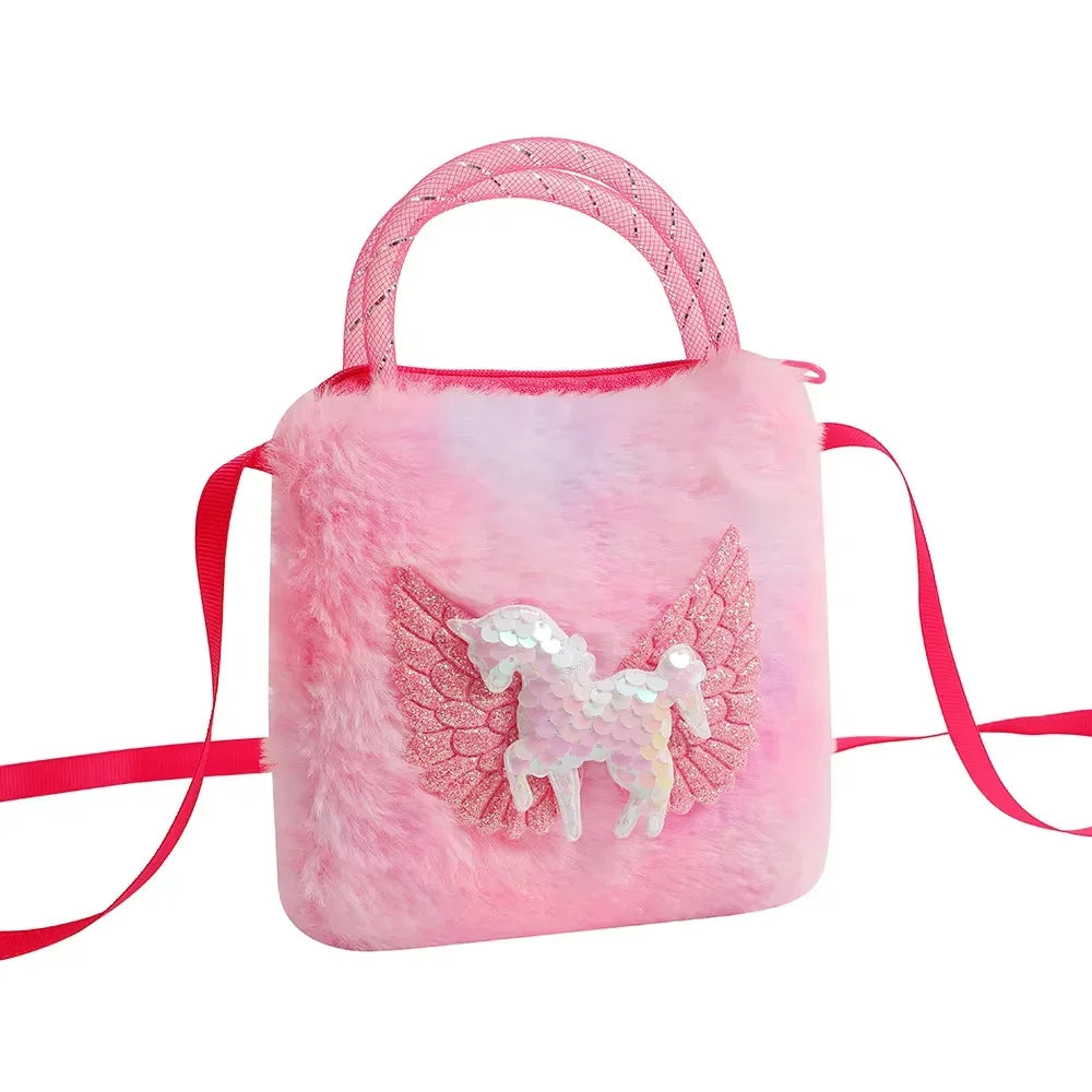 Cute Unicorn Handbag for Girls - Sweet Kids Crossbody Shoulder Bag, Small Purse & Birthday Gift