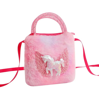 Cute Unicorn Handbag for Girls - Sweet Kids Crossbody Shoulder Bag, Small Purse & Birthday Gift