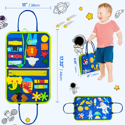 Toddler Felt Montessori Busy Book – Sensory Activity Boards, Fine Motor Skills, Quiet Book Educational Toy for Preschool