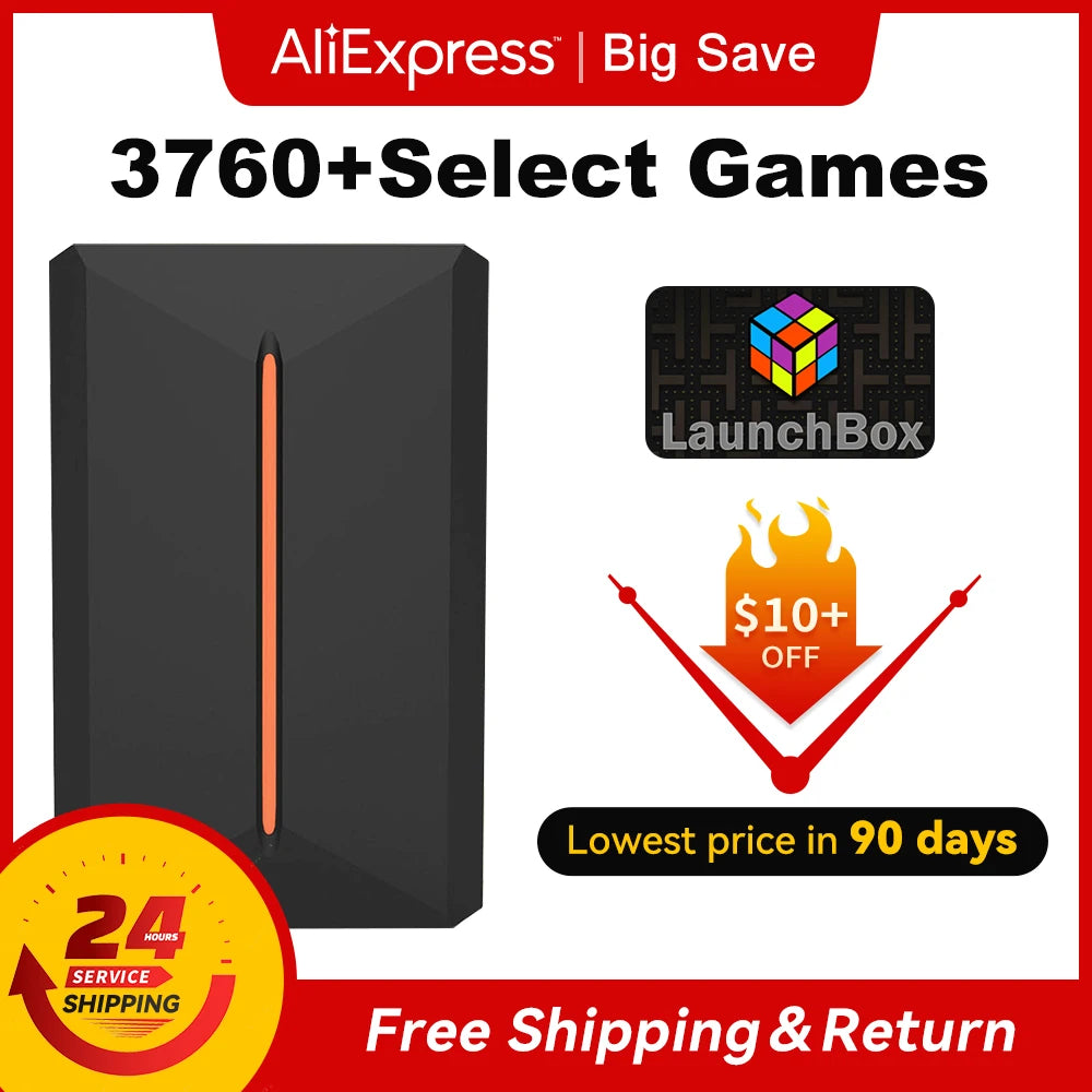 500GB Portable External Gaming Hard Drive – 3,760+ 3D/AAA Games for PS4, PS3, PS2, Switch, Wii, N64, DC & More (Windows PC)