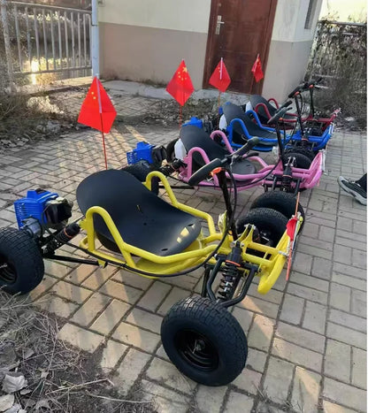 SRJOIN Off-Road Mini Go Kart, Drift-Ready Sports Kart for Adults & Kids, Track-Ready Small Powered Vehicle