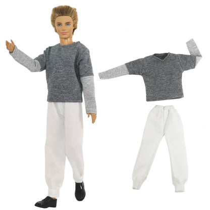 12-Inch Ken Doll Clothes – Casual Sweater Outfit, Multiple Styles Available