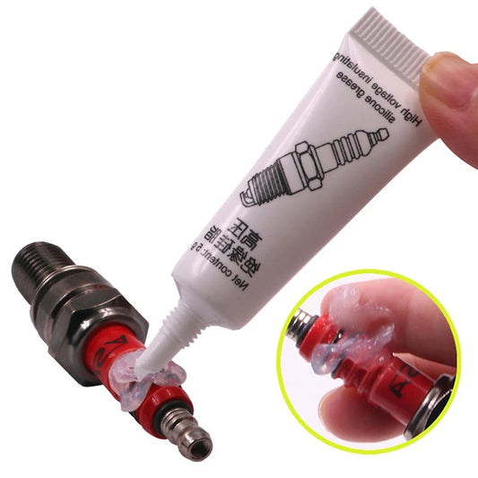 Car Spark Plug High-Voltage Insulated Silicone Grease - Ignition Coil Protector with High/Low Temperature Corrosion Resistance
