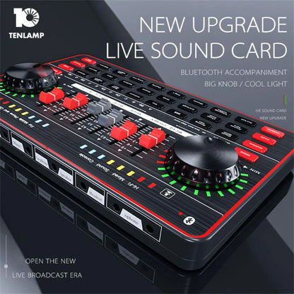 GAX-G3 Wireless Microphone Kit - Live Streaming Sound Card Equipment for TikTok Singing, Mobile Phone & Computer Recording
