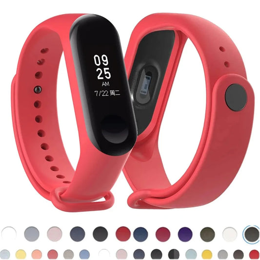 Silicone Strap for Xiaomi Mi Band 3-7 NFC – Sport Replacement Wristband Bracelet