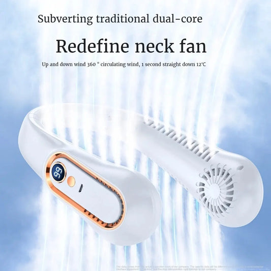 TINSOL USB Rechargeable Portable Ceiling Fan - Digital Display Hanging Fan for Office, Students, Sports & Travel