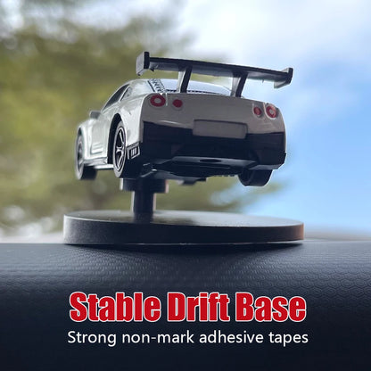 Drift Car Dashboard Toy Model — Swinging Sports Race Car Ornament for Interior Decor & Fun Accessories for Men