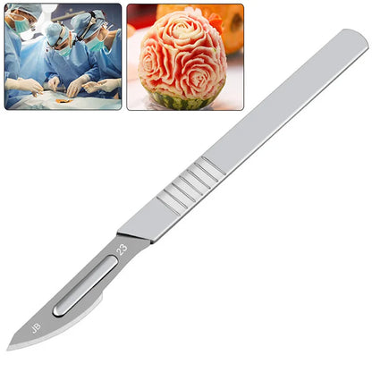 Carbon Steel Carving Knife Set – #11 & #23 Non-Slip Blades for Engraving, Mobile Phone Film, Paper Cutting & Handicraft Tools