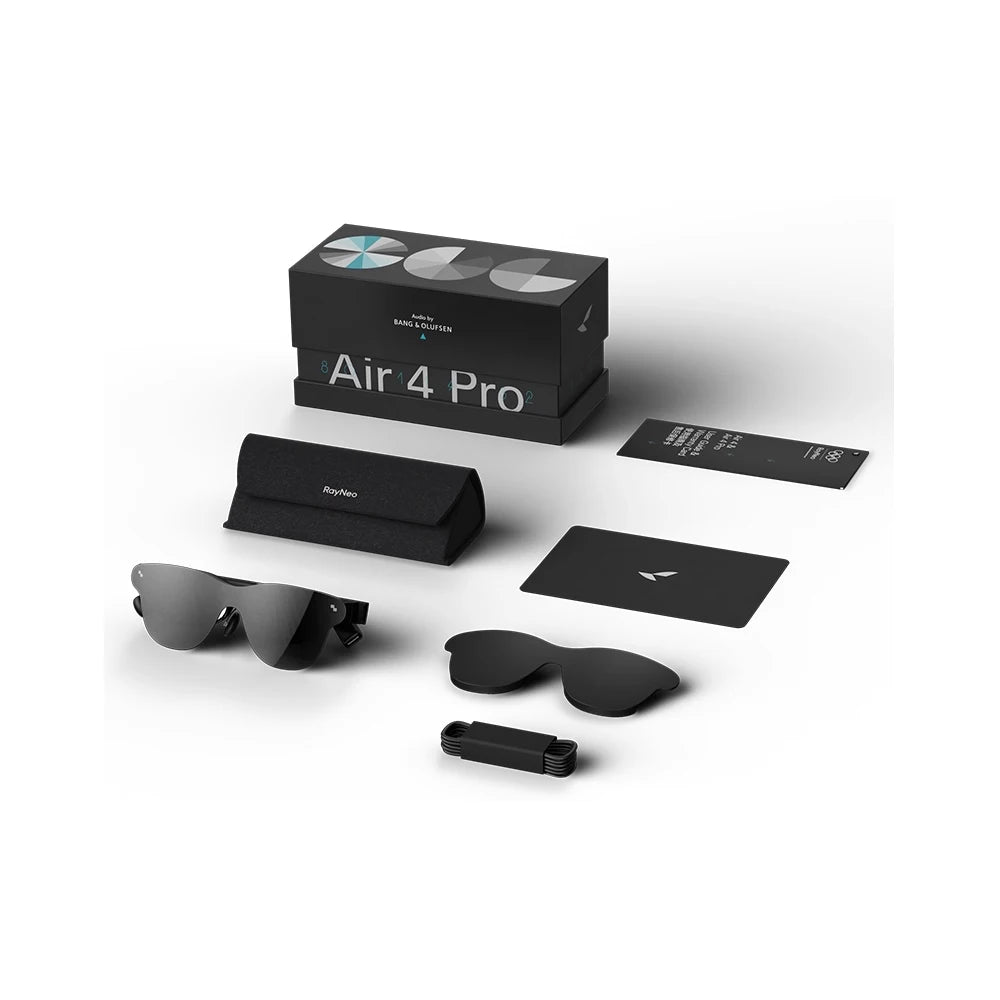 Rayneo Air 4 / 4 Pro AR Glasses 4K HDR10 135" Virtual Screen XR Head-Mounted Display Bluetooth DP Compatible Smart Glasses