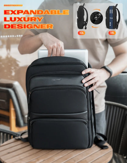 Lifetime Warranty Men’s Laptop Backpack – Anti-Theft Travel & School Bag for 14-17.3 Inch Laptops, Male Knapsack