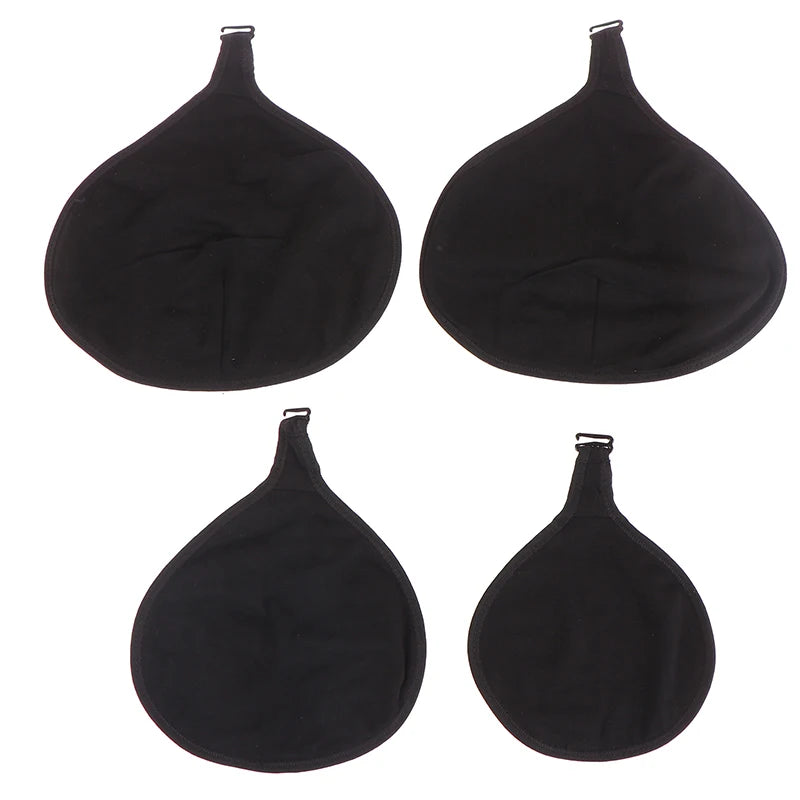 Women Silicone Breast Forms Protective Cotton Pocket Cover – Soft Mastectomy Prosthesis Holder for Artificial Breast Forms, Triangle Shape Comfort Support Accessory