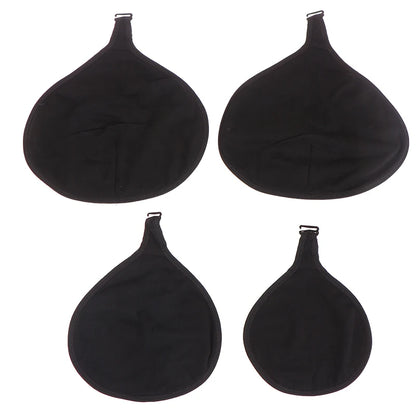 Women Silicone Breast Forms Protective Cotton Pocket Cover – Soft Mastectomy Prosthesis Holder for Artificial Breast Forms, Triangle Shape Comfort Support Accessory