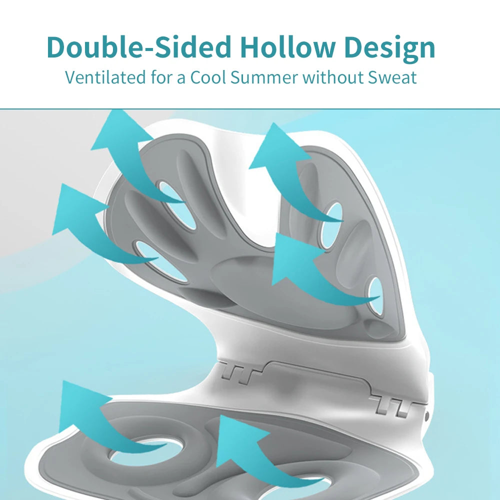 Ergonomic Waist Protection Cushion — Foldable Back Support for Pain Relief, Anti-Hunchback Posture Correction