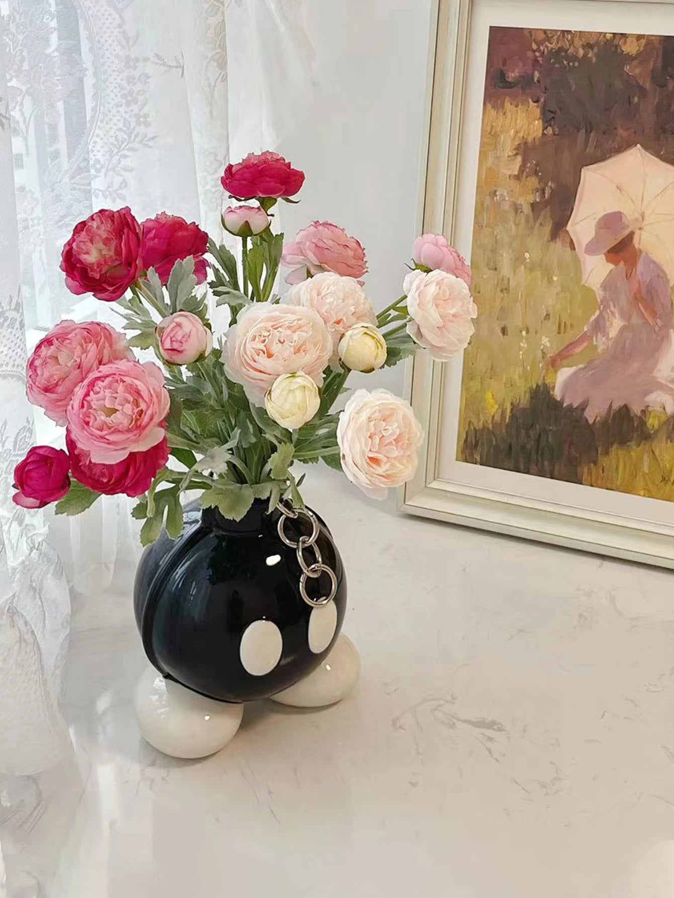 Original High-Style Ceramic Boom Vase – Ins-Style Home Decoration for Living Room, Corridor, Entrance & Balcony