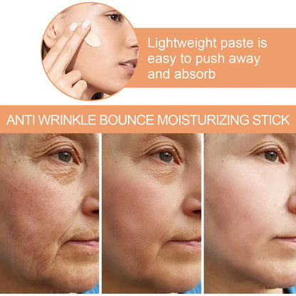 Collagen Multi-Bounce Balm Stick – Instant Wrinkle Removal, Anti-Aging, Firming & Brightening Moisturizer for Dull Skin