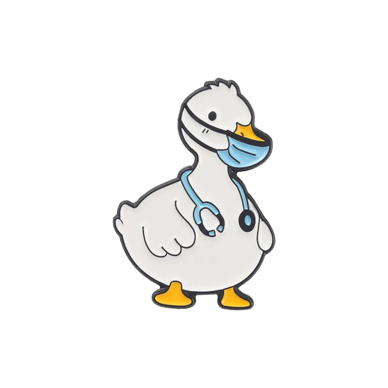Cartoon Medical Stethoscope Enamel Pin – Doctor & Nurse Brooch Lapel Badge, Cute Graduation Gift for Medical Students