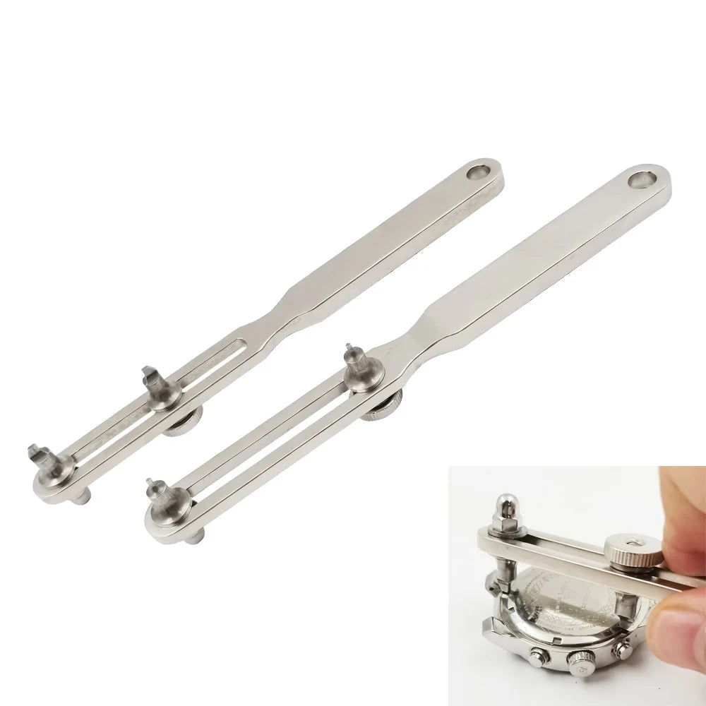 Watch Back Case Opener & Closer Tool – Adjustable Repair Wrench for Battery Replacement & Watchmaking