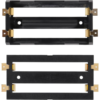 6PCS 18650 Battery Holder - 2-Slot Li-Ion Battery Clip Case with Copper Contacts Storage Box