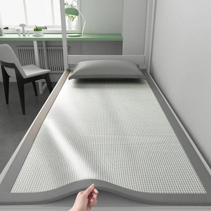 Summer Cooling Ice Silk Mat - Breathable Jacquard Sleeping Pad for Home & Travel